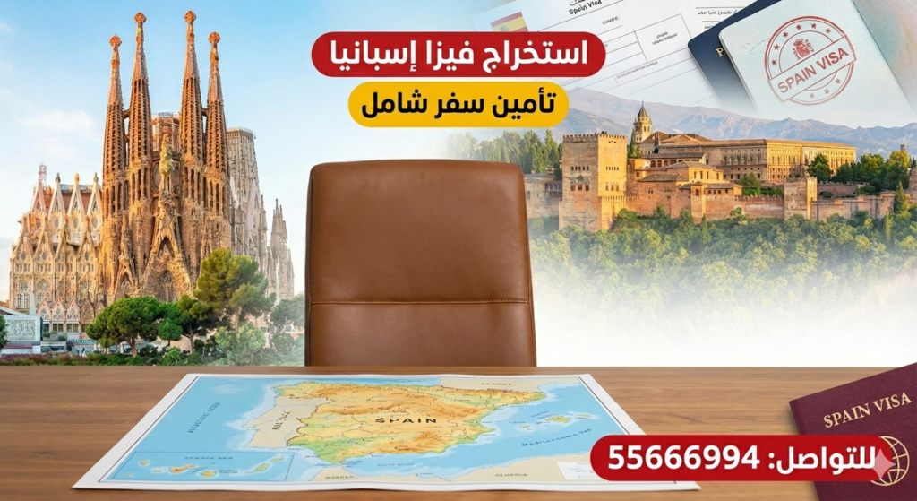 حجز موعد فيزا اسبانيا، استخراج فيزا اسبانيا من الكويت