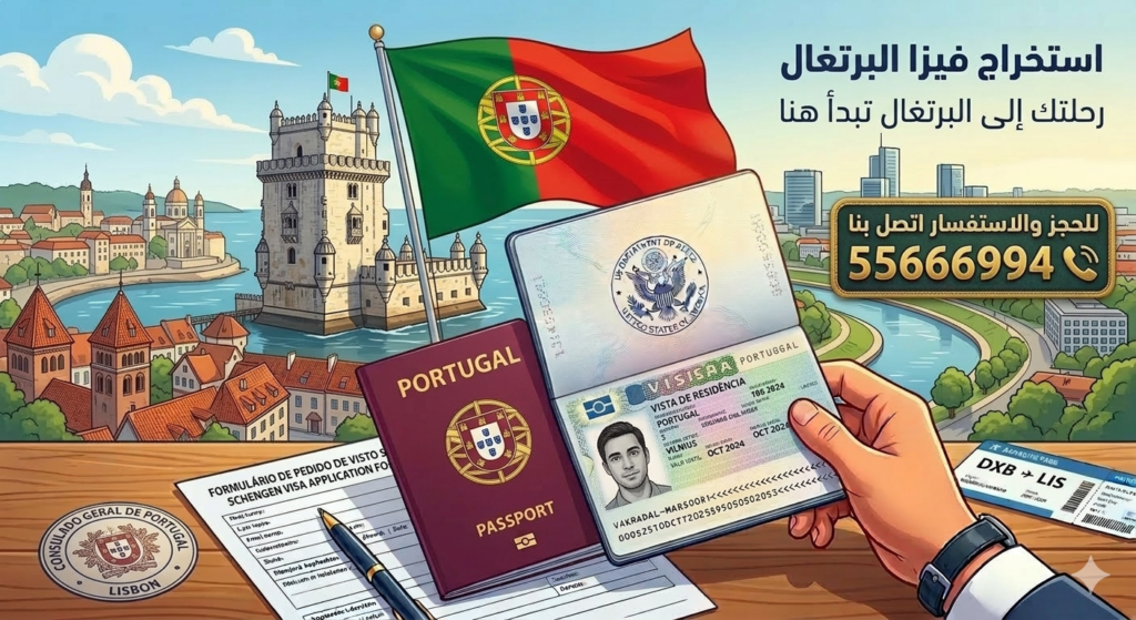 استخراج فيزا البرتغال من الكويت | حجز موعد فيزا البرتغال