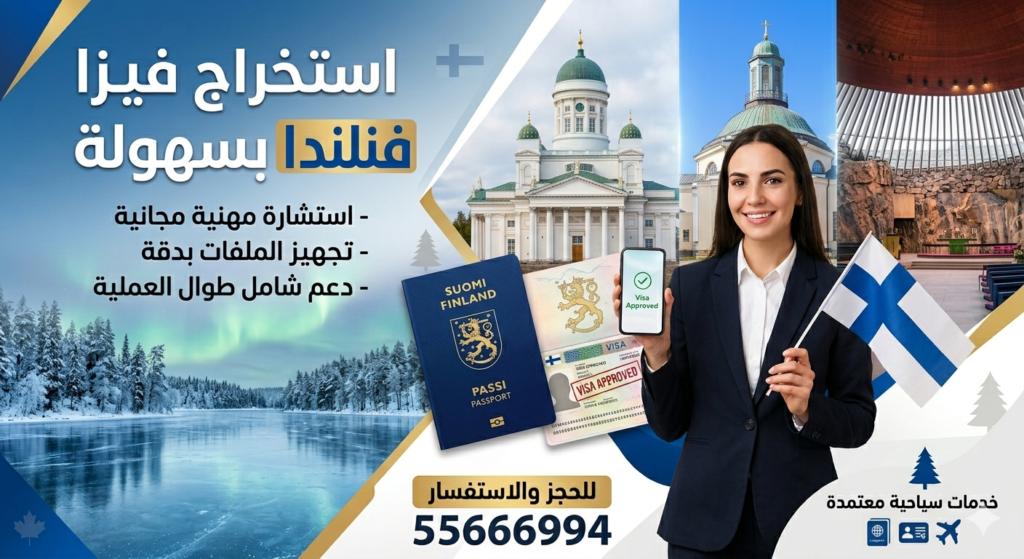 استخراج فيزا فنلندا من الكويت للكويتيين والمقيمين مع حجز موعد وتقديم احترافي لفيزا شنغن فنلندا