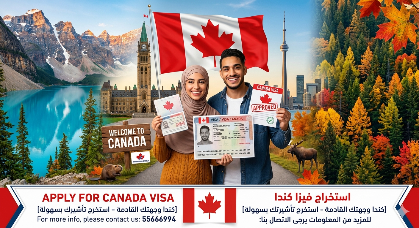 استخراج فيزا كندا من الكويت بسرعة مع تجهيز ملف التأشيرة