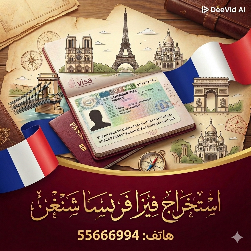 استخراج فيزا فرنسا من الكويت وحجز موعد فيزا فرنسا شنغن بسهولة للمواطنين والمقيمين